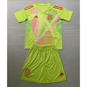 Lacne Dětský Futbalové dres Nemecko Brankarsky  ME 2024 Krátky Rukáv - Preč (+ trenírky)